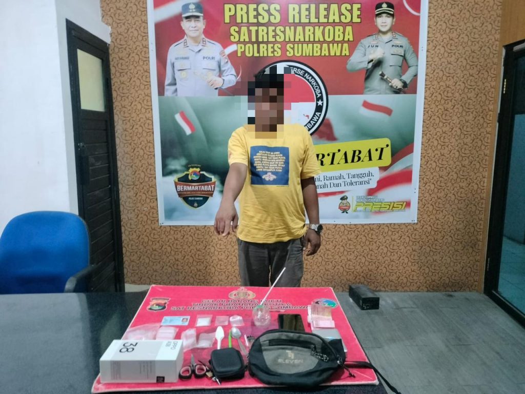 Polisi Tangkap Pengedar Sabu di Plampang