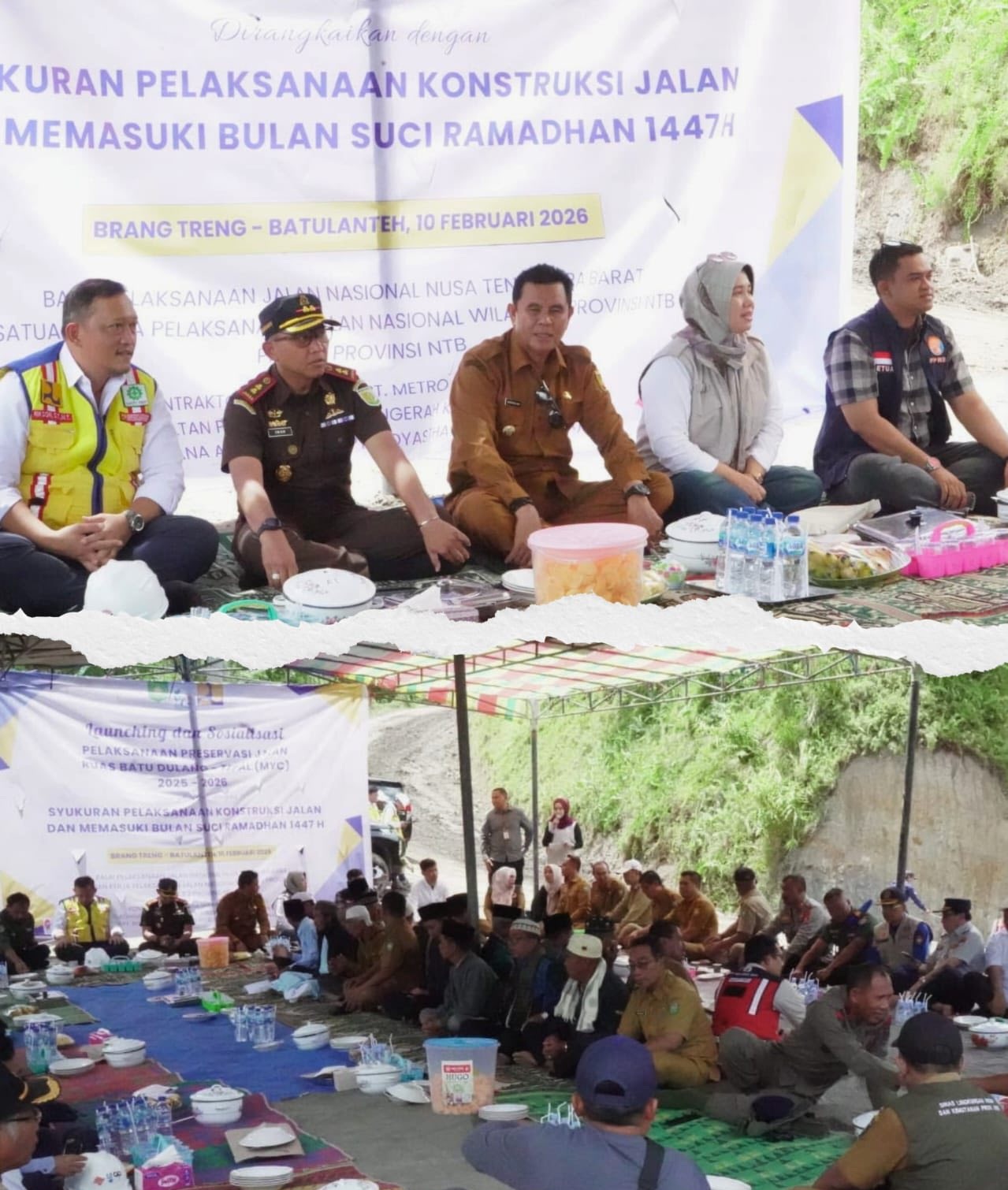 Tingkatkan Akses Strategis Wilayah Selatan, Bupati H. Jarot Launching Preservasi Jalan Batu Dulang-Tepal