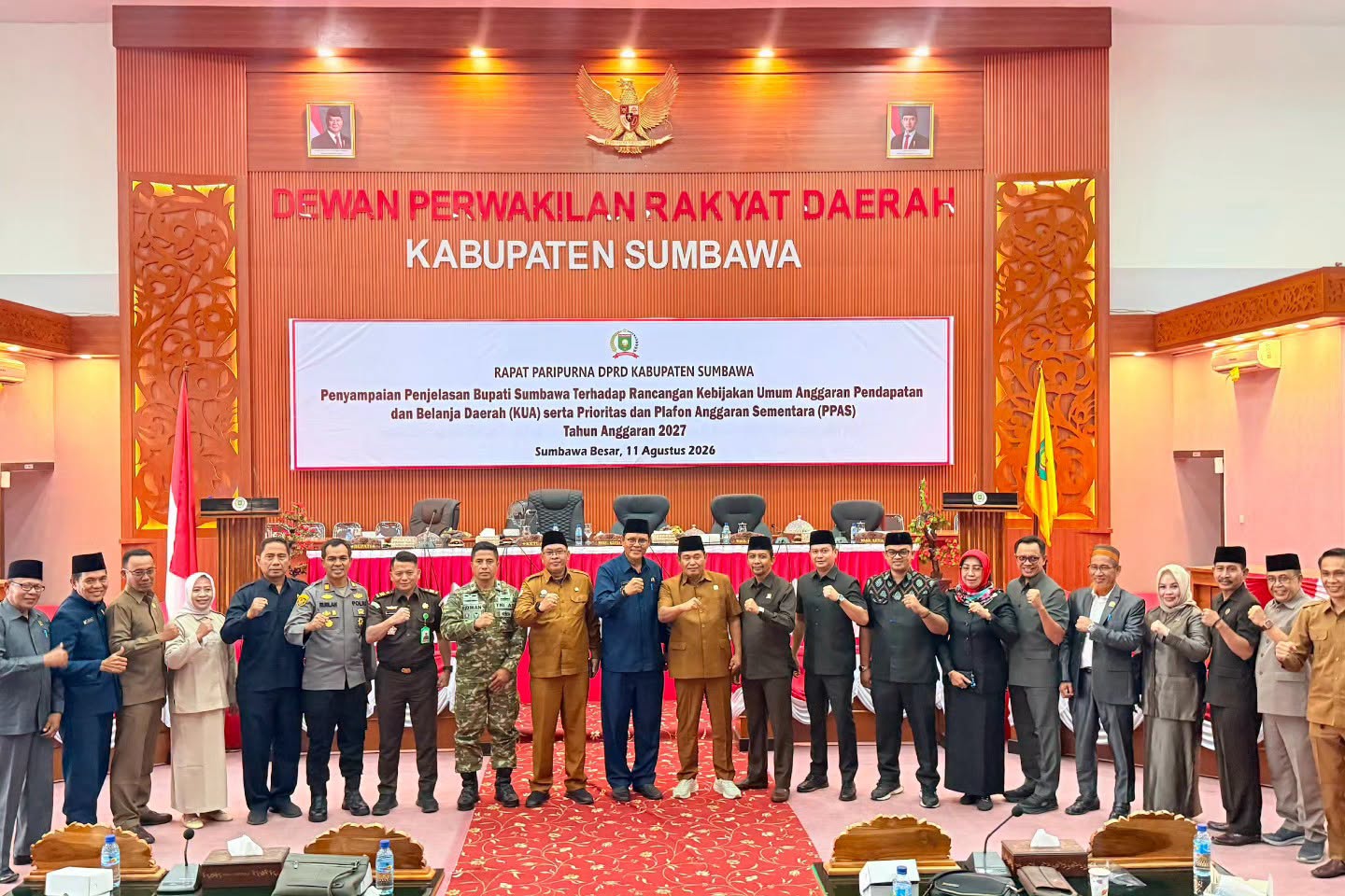 Bupati Sumbawa Sampaikan KUA-PPAS 2027 di Rapat Paripurna DPRD, Tekankan Anggaran Harus Berdampak bagi Masyarakat